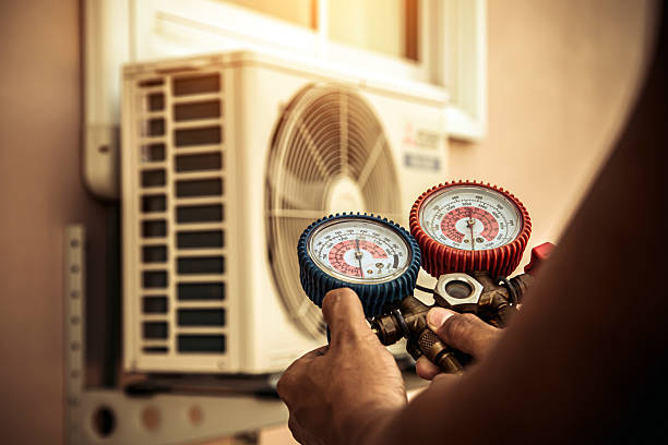 Professional Hvac technician working in Limerick, ME